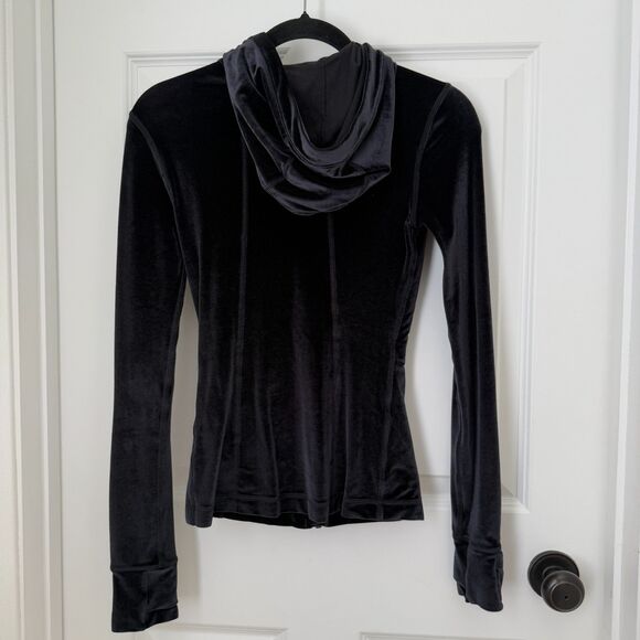 Women Lululemon Define Hooded Jacket *Velvet Hip Lengh in Black Size 2 - Picture 4 of 11